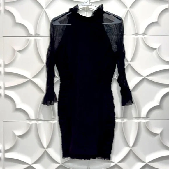 Nicholas Dresses | Nicholas Black Lace Sleeve Dress | Color: Black | Size: 8 | Myxsboutique's Closet